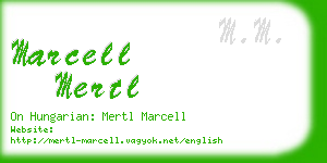 marcell mertl business card